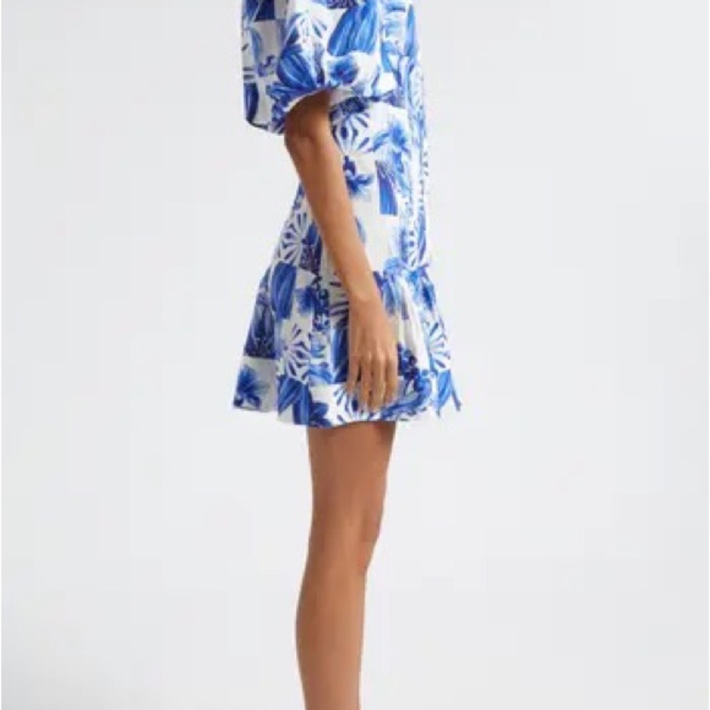 FARM Rio blue floral dress - Picture 3 of 9